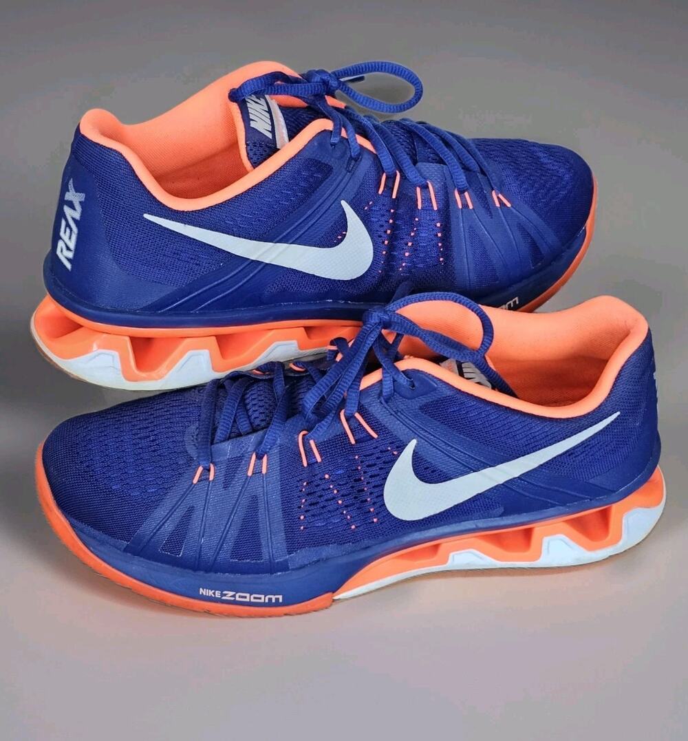 B4 Nike Mens US 10 Zoom Reax Lightspeed 807194-401 Blue Trainer Shoes Sneakers
